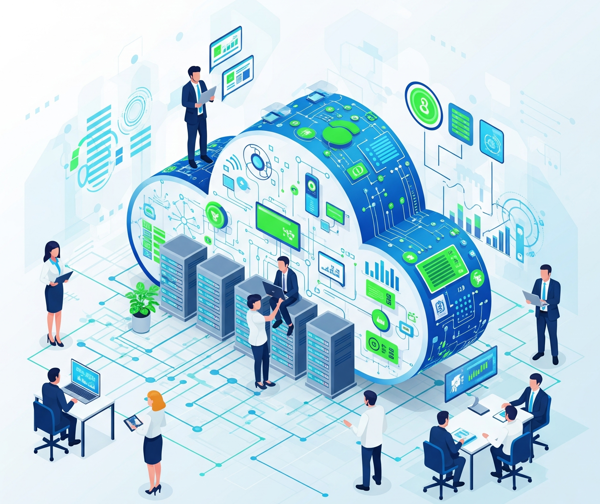 Cloud Solutions Illustration