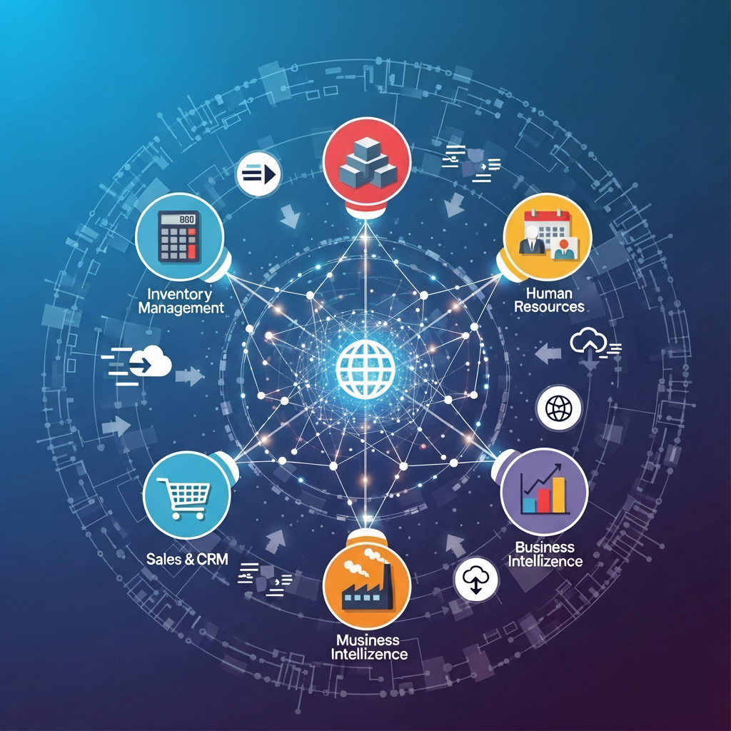 ERP Solutions Illustration